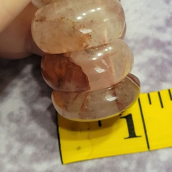 Fire Quartz Stretch Bracelet - Picture 6 of 7